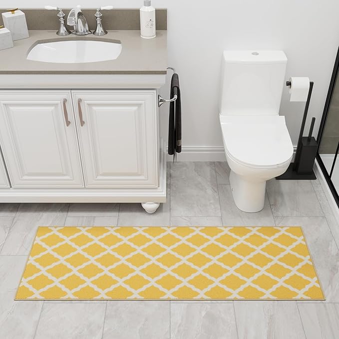Ottomanson Hallway Runner Rug 2'2" x 6' Non Slip Trellis Area Rugs Easy to - Image 12
