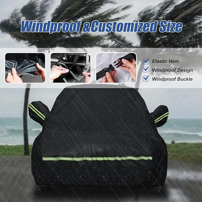 Waterproof Car Covers for 2007-2023 Chevy Suburban/GMC Yukon XL/Cadillac - Image 4