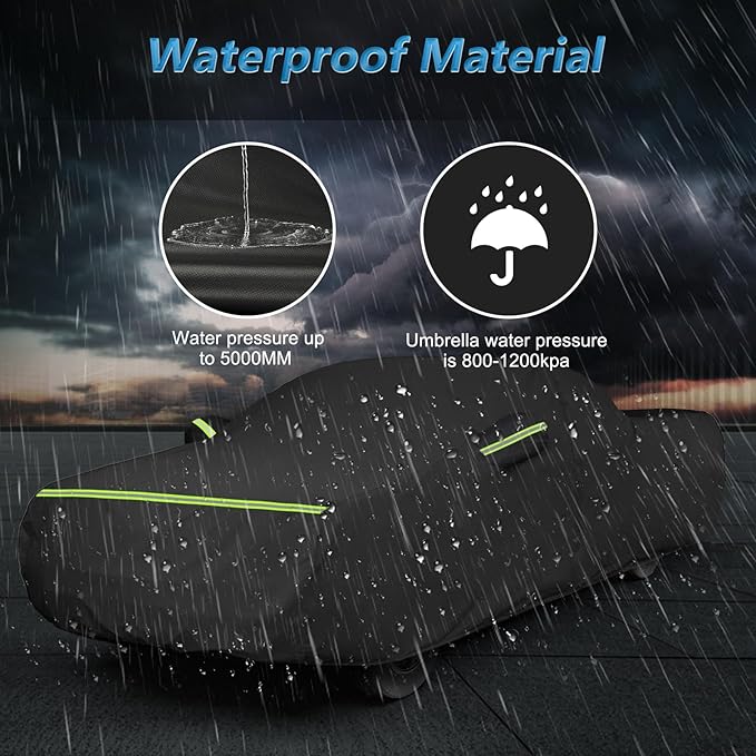 Waterproof Car Covers for Chevrolet El Camino 1964-1967, 420D Oxford Cloth Sun - Image 5