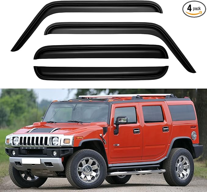 Window Visors Rain Guards Shield by YQAUTEC