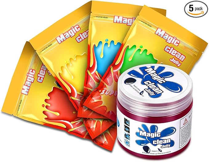 DNA MOTORING 5 Pack Car Cleaning Gels Auto Detailing Tools Cleaning Putty Car by DNAMOTORING-Tools