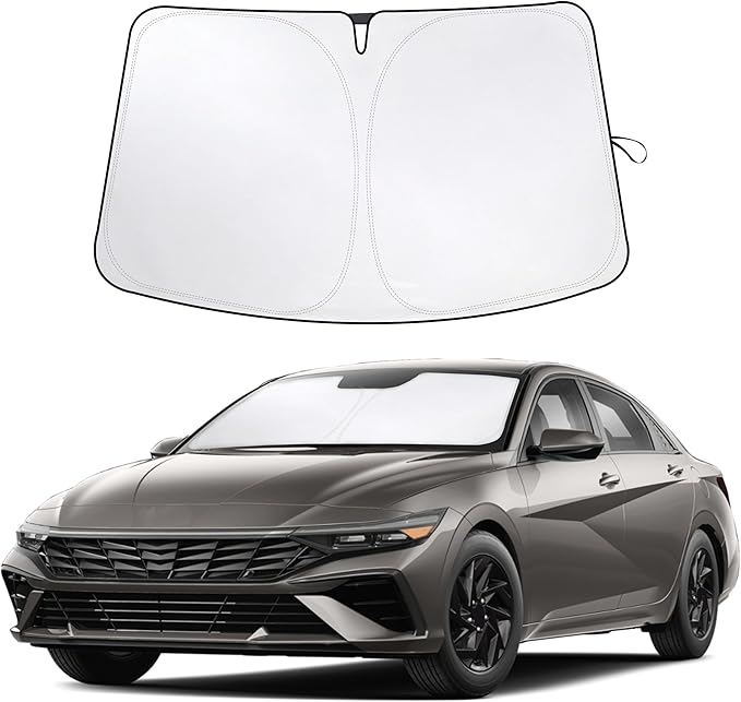 Econour Windshield Sun Shade for 2021-2024 2025 2026 Hyundai Elantra by EcoNour