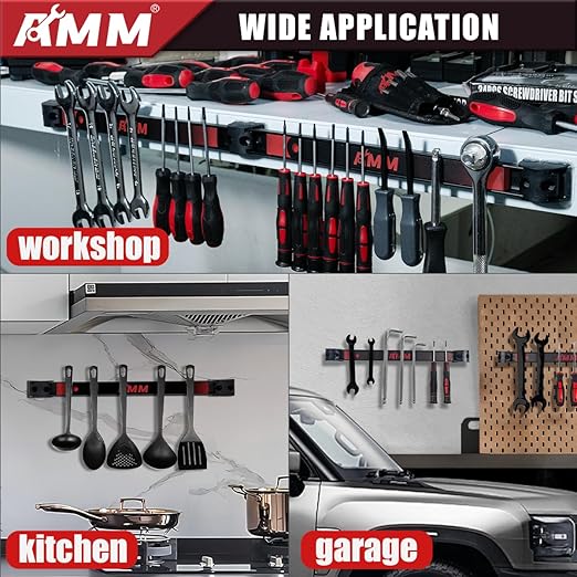AMM 8PCS Magnetic Tool Holder Strip, Tool Magnet Bar - Image 6