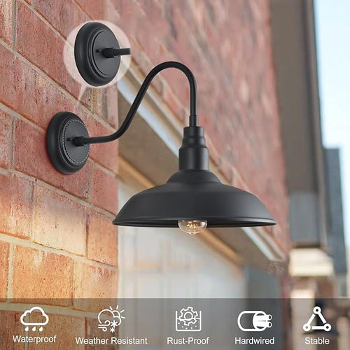 14in Outdoor Gooseneck Light Fixture - Image 2