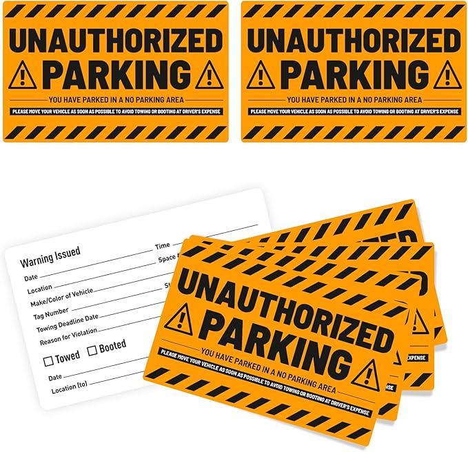 easykart labels 50 Parking Violation Stickers - Image 2