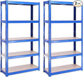 G-Rack | 5 Tier Garage Shelving Units | Metal Shelving Storage | Heavy-Duty by G-rack