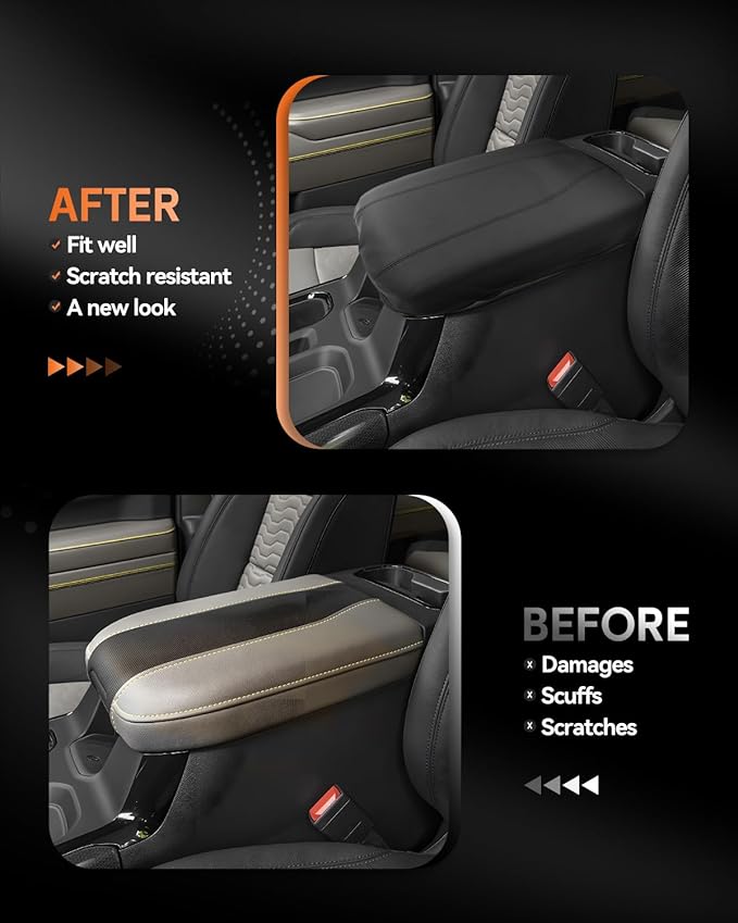 CDEFG for Chevrolet Silverado EV 2024 2025 Center Console Cover Armrest Box - Image 3