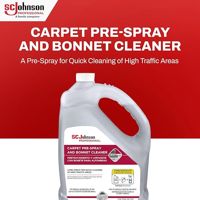 SC Johnson Professional Carpet Pre-Spray and Bonnet Cleaner, Carpet Cleaner - Image 2