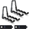3-H Heavy Duty Garage Hooks 4 Pack, One-Piece Construction Garage Wall Hooks by 3-H