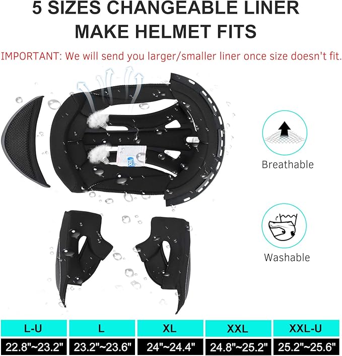 Bluetooth Motorcycle Helmet FreedConn BM12 DOT Full Face Bluetooth Helmets - Image 6