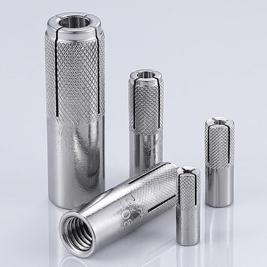 Wensilon 1/4"-20 Premium Stainless Steel Drop in Anchors Assortment, Knurled - Image 4