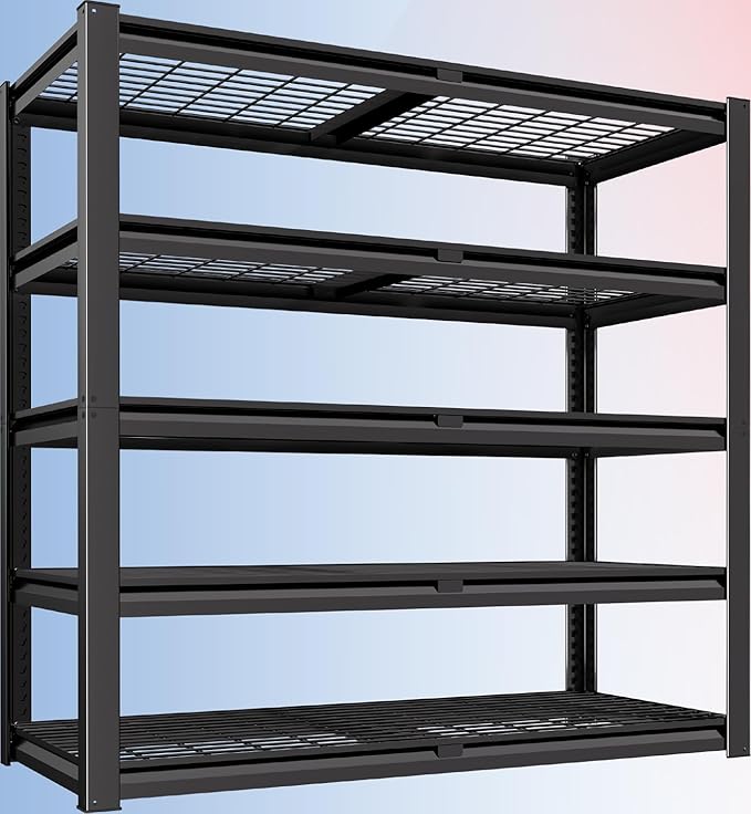 PrimeZone 72" H X 48" W X 18" D Heavy Duty Garage Shelving 5 Tier 2500 LBS by PrimeZone