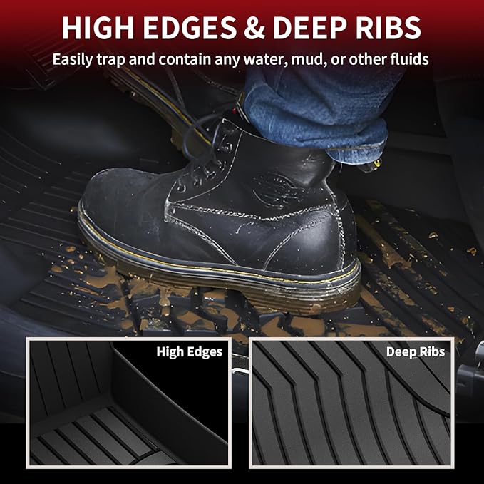 LASFIT Floor Mats for Mercedes Benz C Class 2021 2020 2015-2019 C300 / C350 / - Image 3