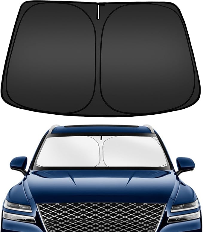 ARISMOTOR Windshield Sun Shade for Genesis GV80 2021-2025, Custom Fit Foldable by ARISMOTOR