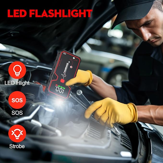 Car Jump Starter, 5000A Peak 23800mAh 12V Jump Starter Battery Pack, - Image 5