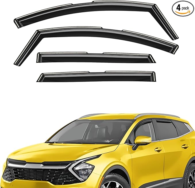 Extra Durable Window Deflectors in-Channel Window Visors Rain Guards Fit by AEROGUYSCustomfitrainguard