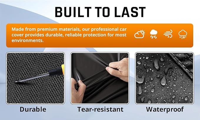 Small Car Cover Waterproof All Weather Protection - Image 3