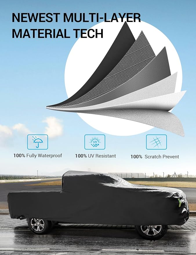 Proadsy 2025 Upgrade Car Cover for Ford F150 4 Door 2015-2024 2025 Extended Cab - Image 4