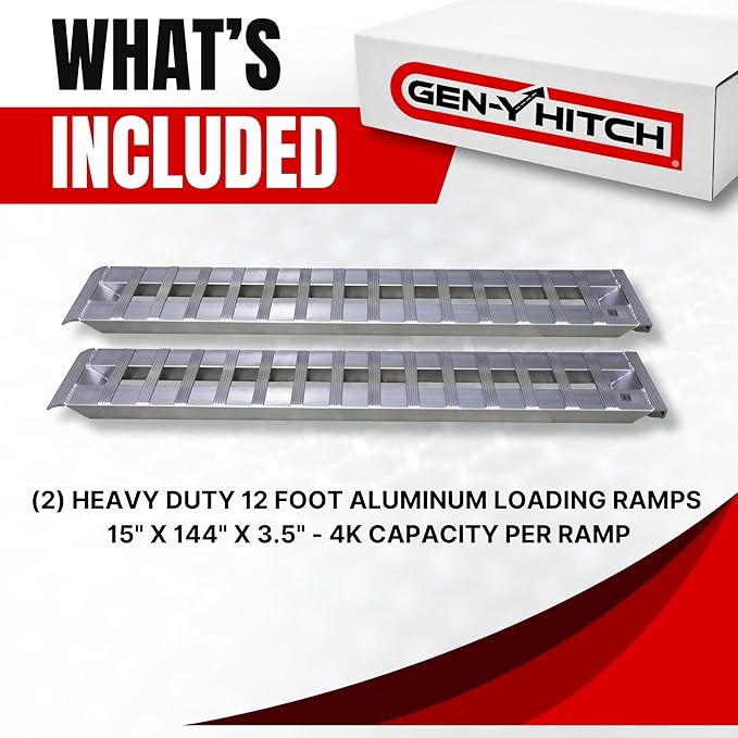 GEN-Y Heavy Duty Aluminum Ramps 8K Capacity Silver - Image 8