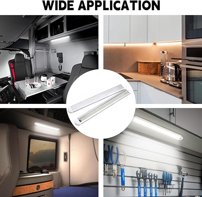 Enclosed Trailer 12v Led Light Bar, 120Leds 1500lm 8W DC 12 Volt Led Strip - Image 2