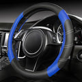 CAR PASS Line Rider Microfiber Leather Sporty Steering Wheel Cover Universal by CARPASS