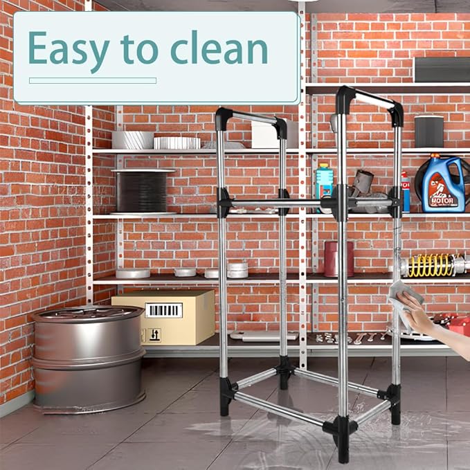 Hershii Tire Storage Rack Standing Garage Storage Shelf Organizer - Image 5