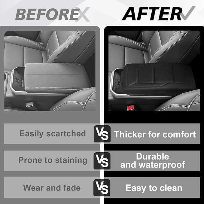 Muslogy Center Console Armrest Cover Compatible - Image 6