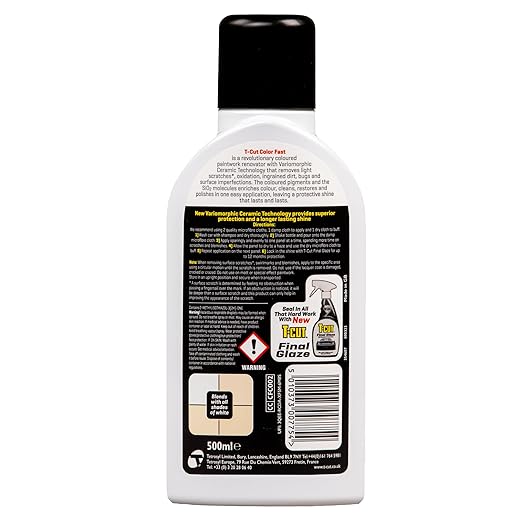 T-Cut White Scratch Remover Color Fast Paintwork Restorer Car Polish, 13 Colors - Image 2