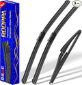 3 wipers Replacement for 2015-2020 2021 2022 2023 jeep renegade, Windshield by ROOPPA