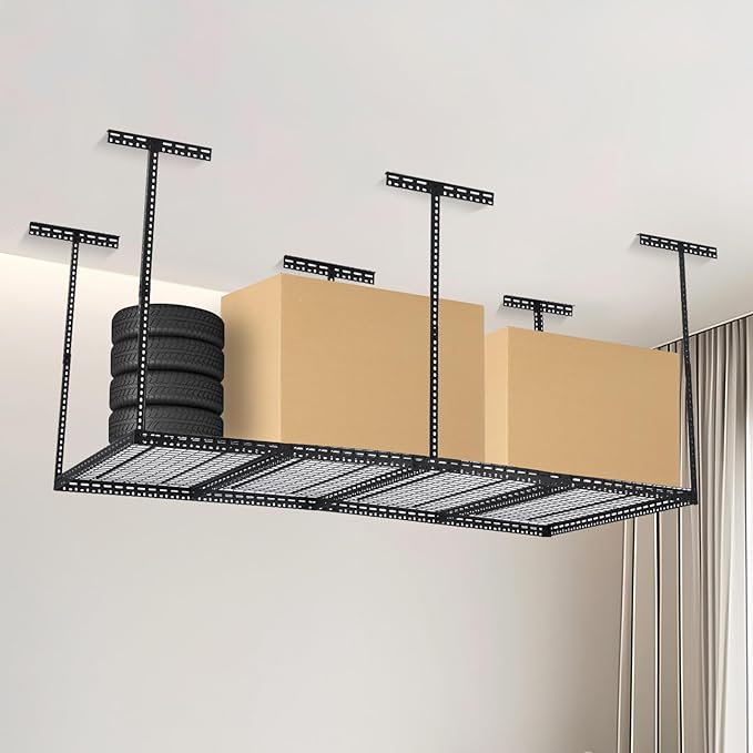 Overhead Garage Storage Rack, Heavy Duty Ceiling Storage Racks - Image 2