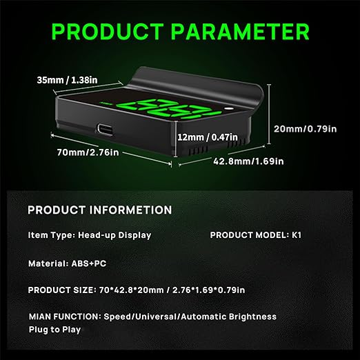 Heads up Display for Cars, Car HUD, Head up Display for Car, Digital GPS HUD - Image 5