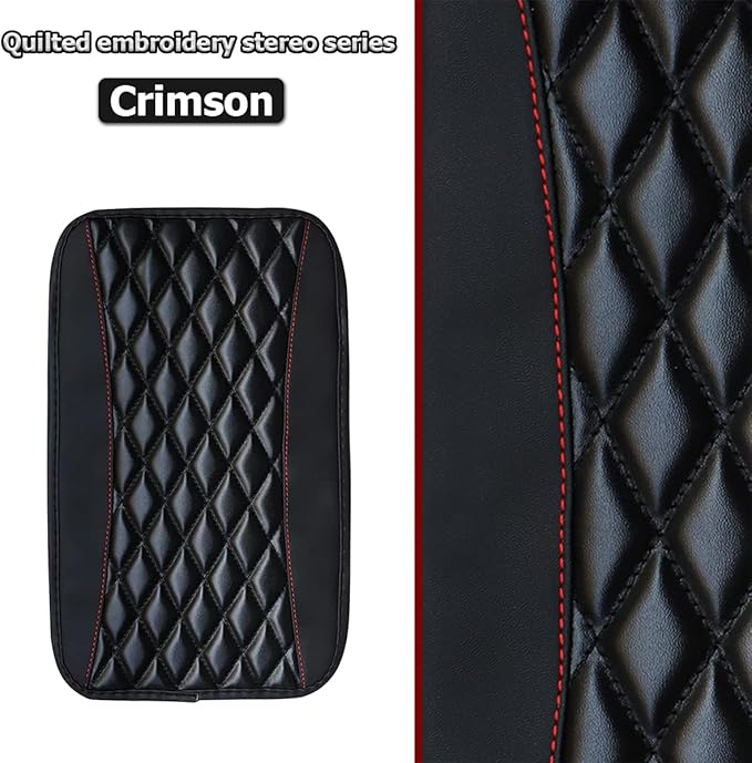 Car Center Console Cushion Pad, Universal Leather Waterproof Armrest Seat Box - Image 3