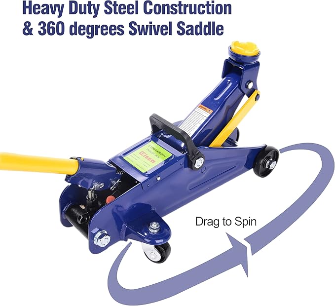 Aain 2 Ton Heavy Duty Floor Jack, Hydraulic Low Profile Trolley Service Floor - Image 4