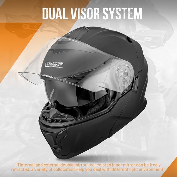 Modular Motorcycle Helmets Full Face Flip up Street Bike Motorcycle Helmet - Image 6