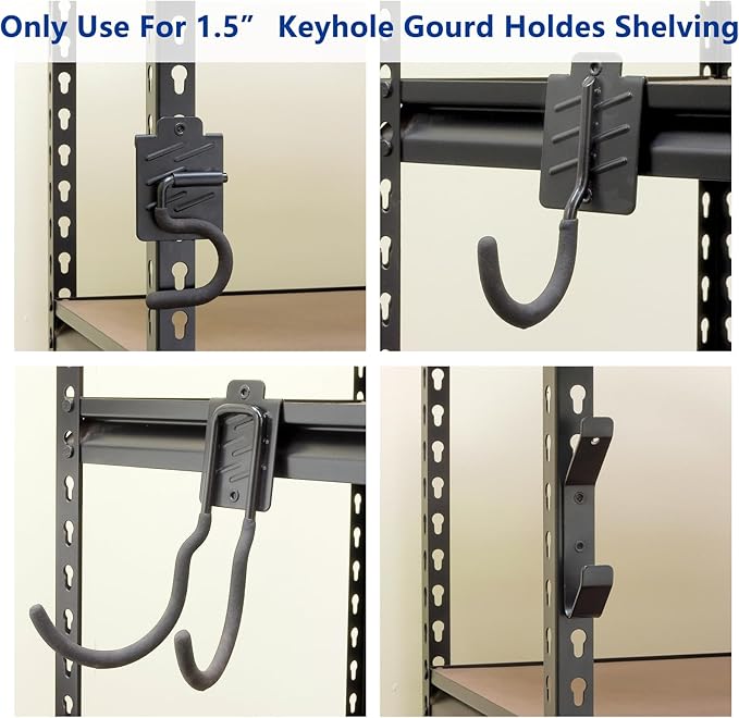 Wallmaster Boltless Shelving Hook Organizer Kit, Garage Heavy Duty Tool Storage - Image 3