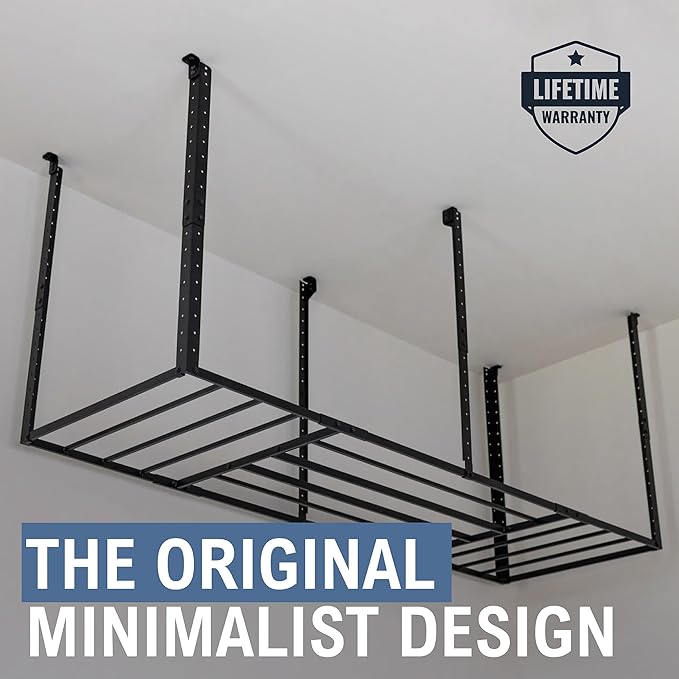 StoreYourBoard Heavy-Duty Ceiling Mounted Garage Shelving, Steel Overhead - Image 2