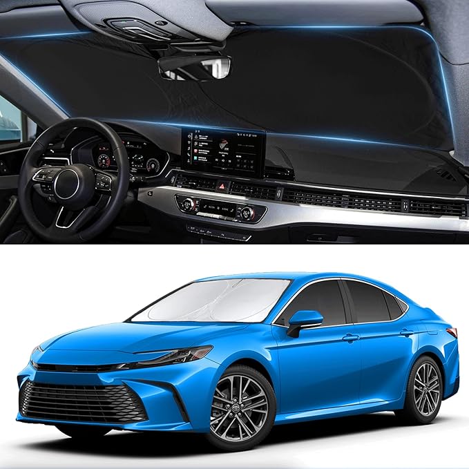 Sunshade for 2025 2026 Camry LE XLE Hybrid SE XSE Sedan Summer Interior by INSAUTO