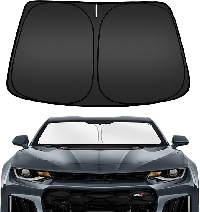 ARISMOTOR Windshield Sun Shade for Ch-evrolet Chevy Camaro 2016-2024, Custom by ARISMOTOR