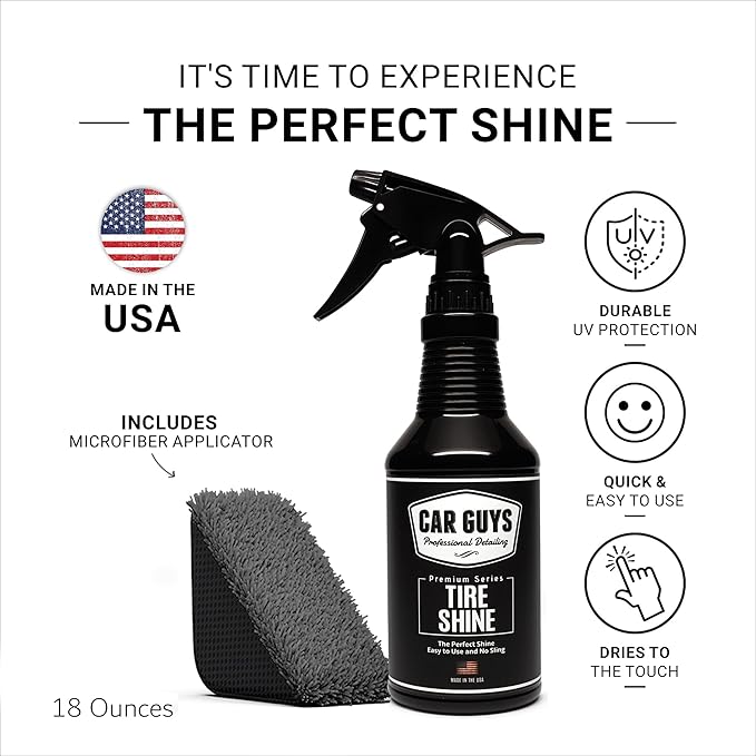 CAR GUYS Tire Shine Spray | The Perfect Shine | Durable and User Friendly Tire - Image 2