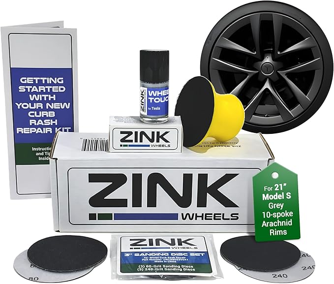 Premium Tesla Wheel Curb Rash Repair Kit by ZinkWheels