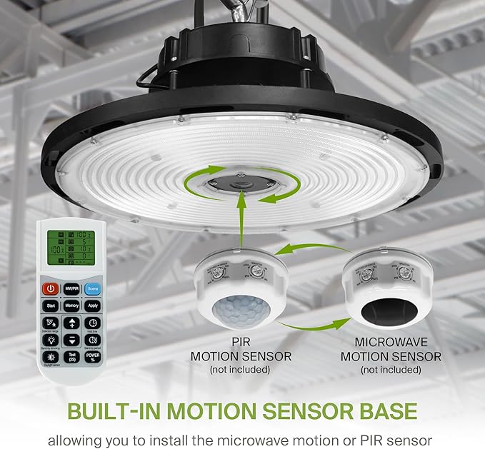 ASD LED High Bay UFO Light Fixture, Commercial Shop Lighting | Dimmable - Image 7