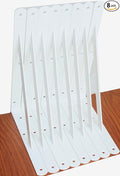 8 Pack L12 x H 8" White Heavy Duty Shelf Brackets by MHMYDZ