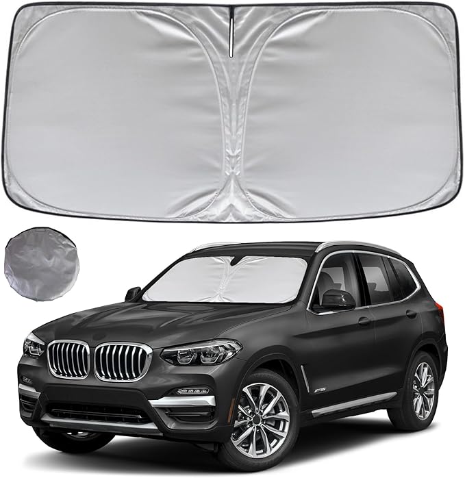 KAYZT Windshield Sun Shade for 2018-2025 BMW X3 Foldable Sunshade SUV Front by KAYZT