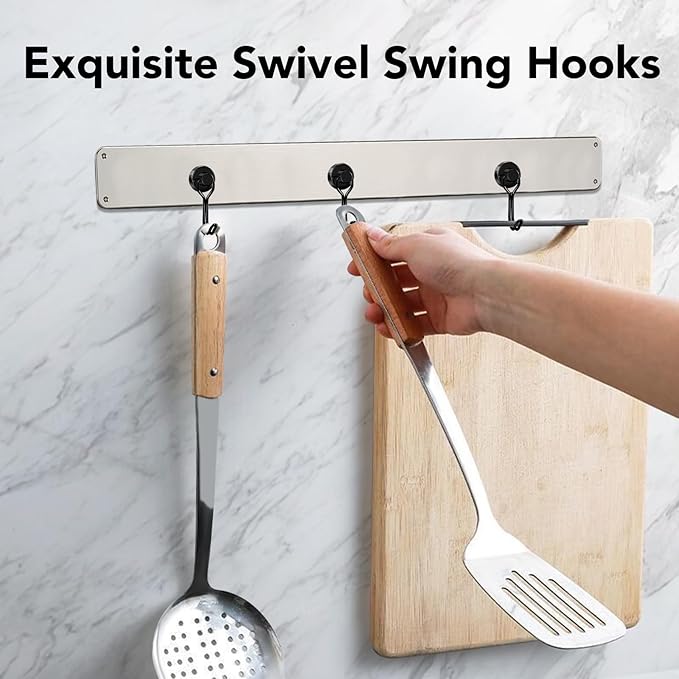 MIKEDE Magnetic Hooks 4 Pack, 40Lbs Heavy Duty Neodymium Magnet Hooks Black - Image 6