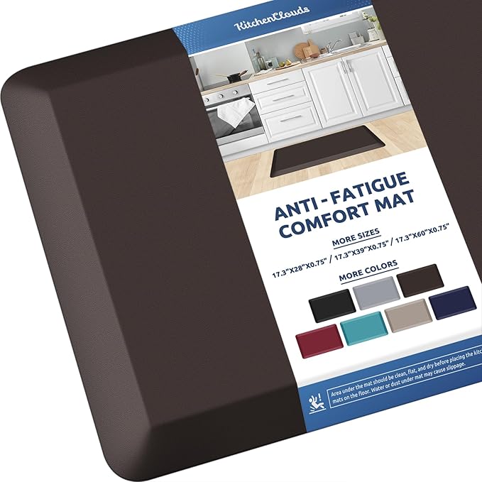KitchenClouds Kitchen Mat Cushioned Anti Fatigue Kitchen Rug Non Slip Standing by KitchenClouds