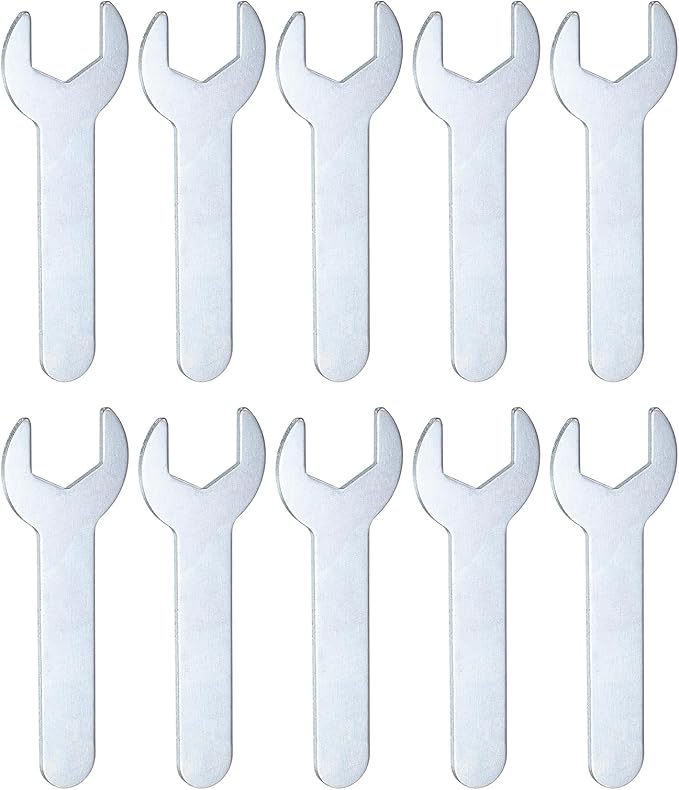 HARFINGTON 10pcs Small Wrench 14x70x1.5mm Metric U-Shaped Single Open Ended by HARFINGTON