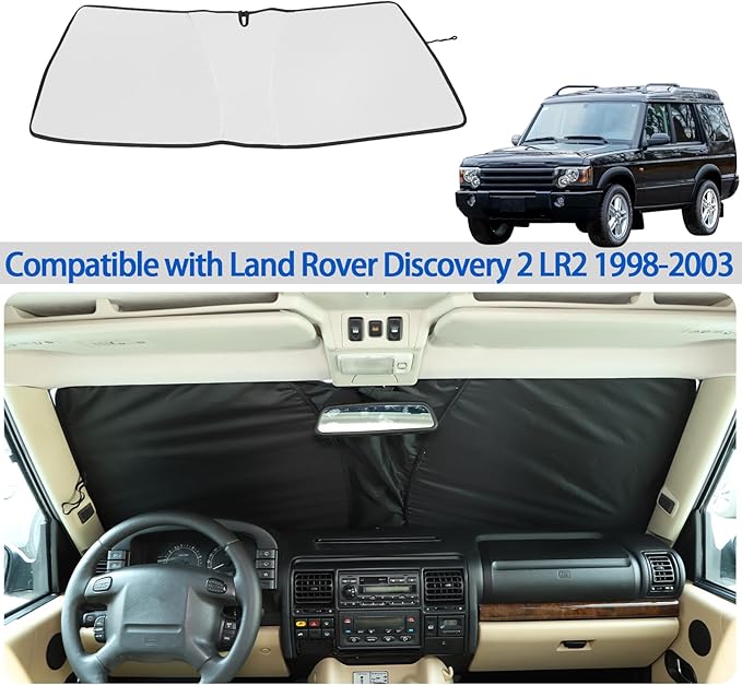 Windshield Sunshade Fit for Land Rover Discovery 2 LR2 1998-2003, Folding Car - Image 7