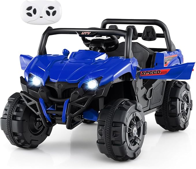 OLAKIDS 12V Ride on Car UTV, Battery Powered Off-Road Kids Electric Vehicles by Wherethefairytalebegins
