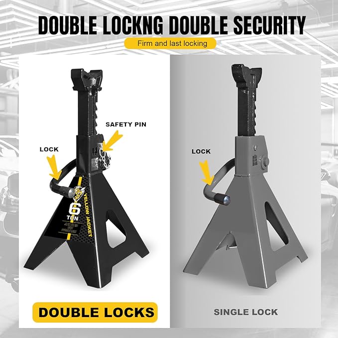 YELLOW JACKET Jack Stands 6 Ton - Image 3