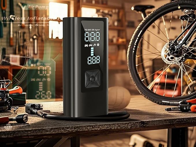 Portable Cordless Tire Inflator Air Compressor Pump - Image 7